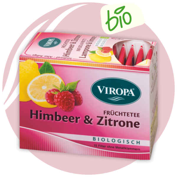 Tee aus Südtirol. Biologisch. Himbeer und Zitrone