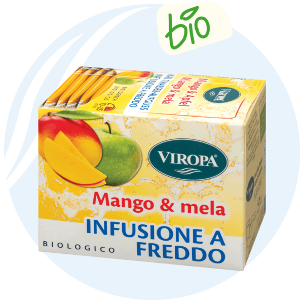 Mango und Apfel Kaltwasser Aufguss
