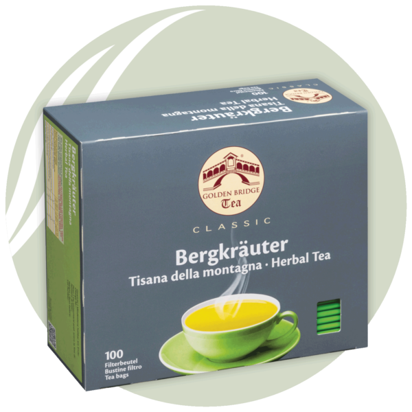 Bergkräuter Tee von Golden Bridge Tea Südtirol