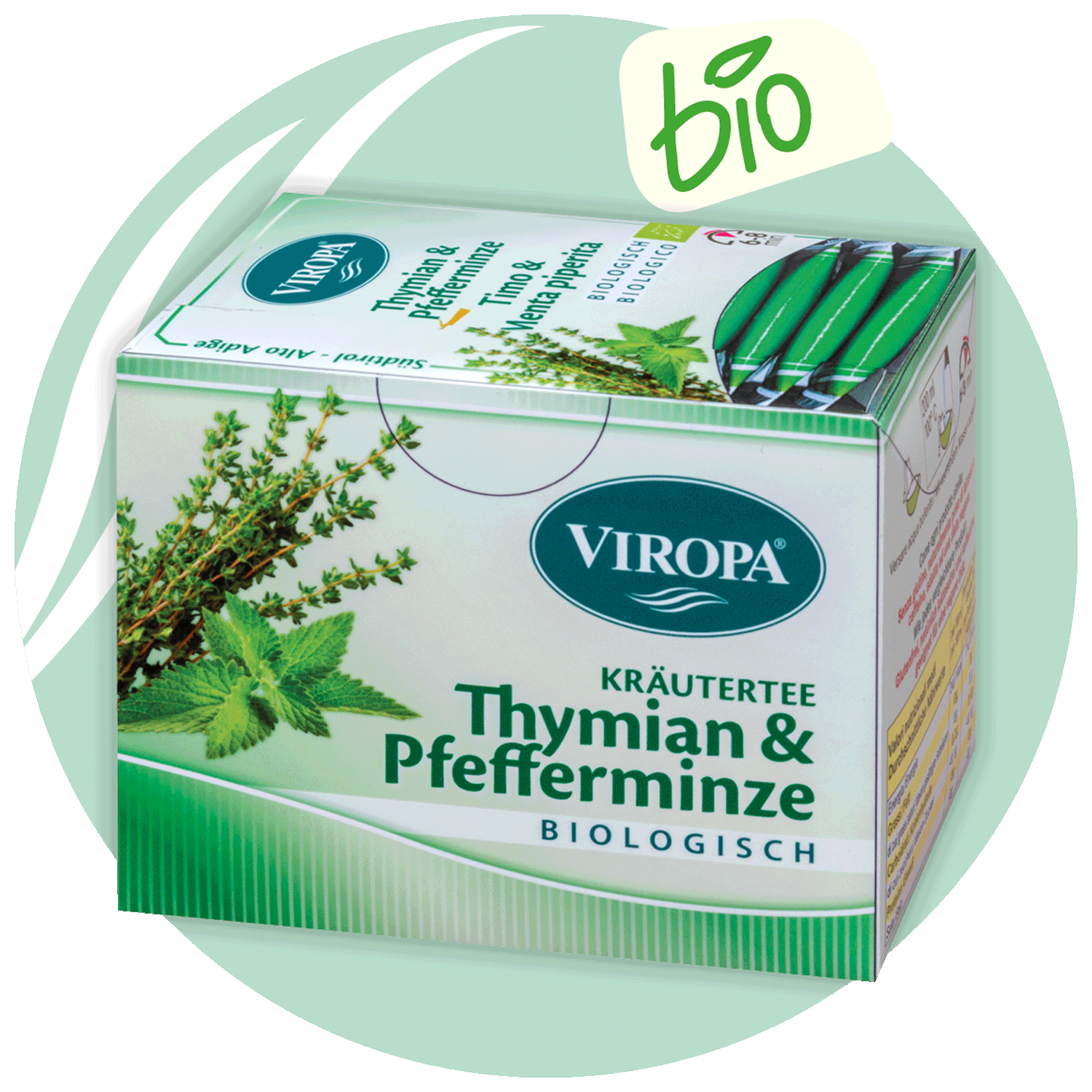 Thymian und Pfefferminze